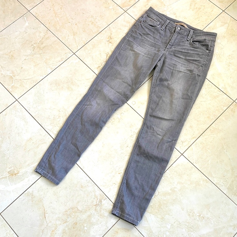 Joe’s Jeans Kenzie Mid Rise Skinny Ankle Denim Grey 28